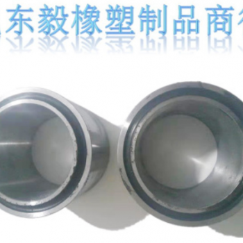 硅膠橡膠膠輥 金屬包膠定制 包膠滾輪批發 軸承套筒減震襯套包膠