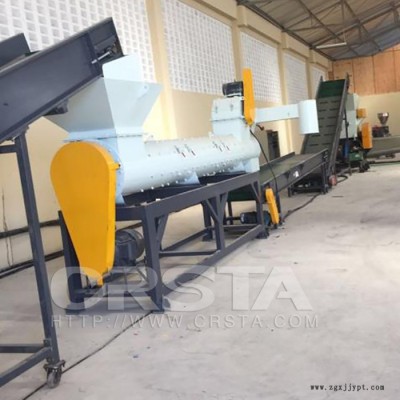 北京PET廢塑料原料破碎清洗脫水機(jī)，瓶片化纖處置前置塑機(jī)輔機(jī)
