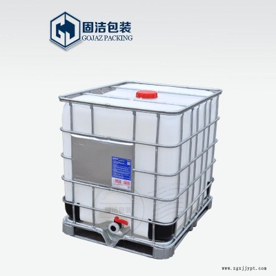 廠家直銷山東1噸方形塑料桶 1000升鐵架子噸桶 塑料噸罐hdpe桶 帶鐵框架塑料桶