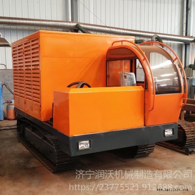 潤沃履帶式發電車可加吊機  橡膠履帶移動發電車 全新小型移動電站