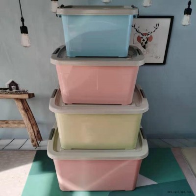 收納箱塑料收納箱塑料整理箱臥室收納箱客廳儲物箱內衣玩具收納箱透明收納整理箱可定制印刷logo鼎冠塑業