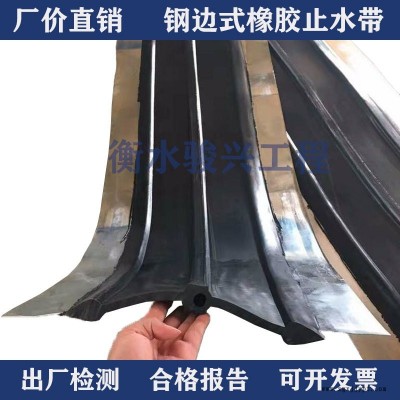 廠家生產鋼邊橡膠止水帶 遇水膨脹橡膠止水帶 中埋外貼背貼平板pvc丁基鋼板膩子鋼邊式可卸式止水帶 衡水駿興現貨批發