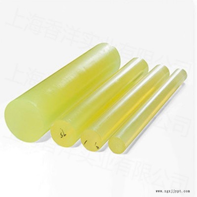 廠家直銷PU棒 高硬度聚氨酯棒 黃色半透明PU聚氨酯圓棒 優力膠現貨供應