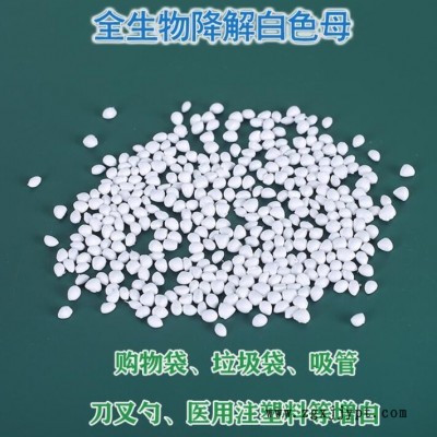 廠家供應白色色母現貨 PLA白色降解母粒 全生物降解白色母