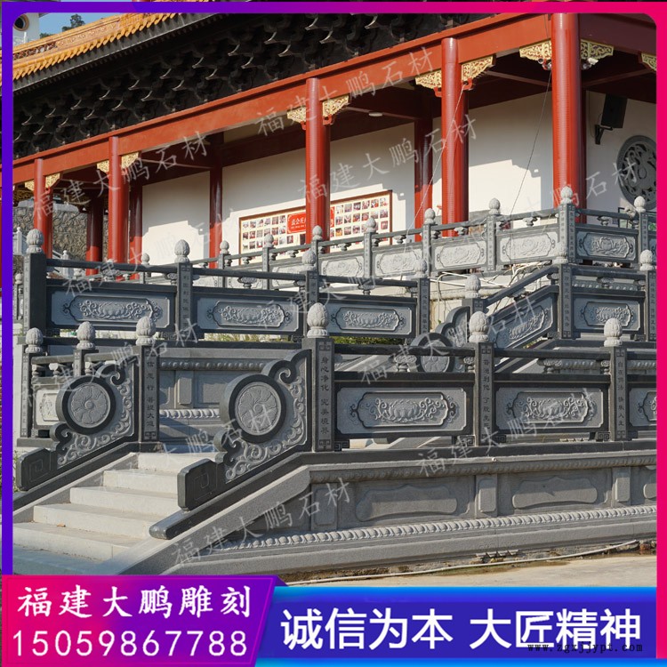 廠家批發大理石欄桿 大理石河岸欄桿 防洪提石護欄 福建大鵬雕刻出品