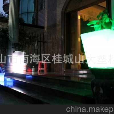 LED發光花盆 滾塑發光花盆 PE發光花盆 塑料花盆 滾塑花盆廠家
