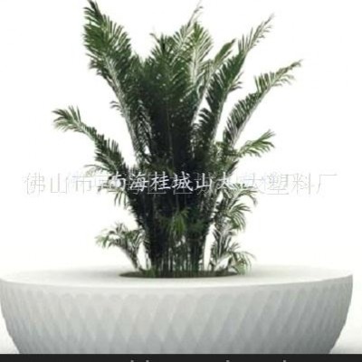 加工定制大型塑料花盆，景觀裝飾花盆，滾塑加工成型(圖)