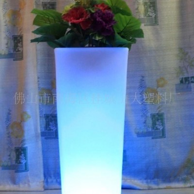 加工定制LED燈箱花盆，發光燈箱花盆，塑料燈箱花盆(圖)