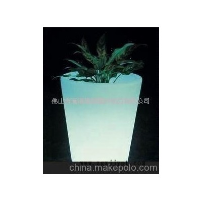 LED發光花盆，滾塑PE花盆，滾塑加工