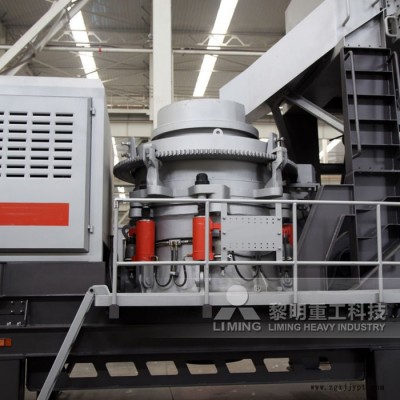黎明移動破碎機-建筑廢料再生資源利用加工 輪胎式移動碎石機