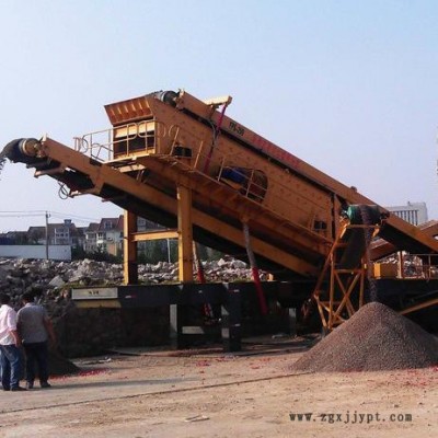 金茂 移動破碎站 移動砂石生產線 輪胎式 移動破碎機