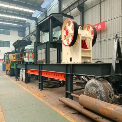 佰沃重工 工地建筑垃圾移動(dòng)破碎機(jī) 時(shí)產(chǎn)300噸大型移動(dòng)破碎機(jī) 輪胎移動(dòng)破碎機(jī)
