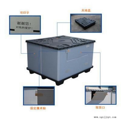 廣優循環圍板箱 圍板箱生產商 中空板包裝箱價格 中空板周轉箱廠家