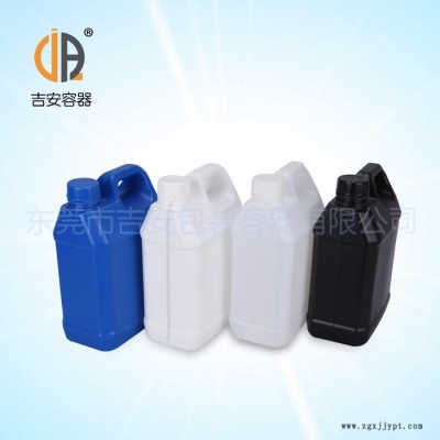 吉安容器 廠家批發耐酸堿1.5L/2L塑料罐 化工包裝 2升扁壺 帶蓋密封塑料壺