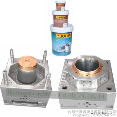 注射成型塑料模具18L涂料桶模具 20公斤機(jī)油桶模具25公斤真石漆桶模具，潤(rùn)滑油桶模具制造