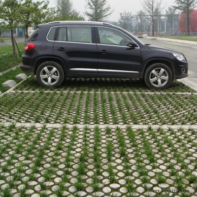 聊城停車場路面 現澆植草地坪 中創華美