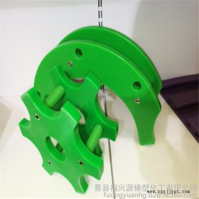 河北福興源橡塑**專業生產定做洗瓶機設備配件  塑包機導軌   洗瓶機尼龍滑軌  墊塊 分瓶導軌 導槽 墊板生產廠家