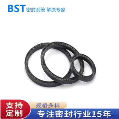彈簧V型四氟密封圈 旋轉軸用密封圈 非標定做PTFE泛塞封廠家供應