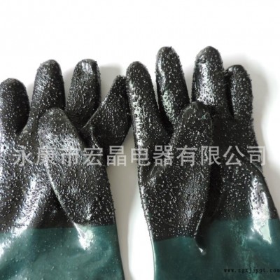 橡膠手套  噴砂機專用 加厚防水防滑耐磨防高溫放靜電直銷