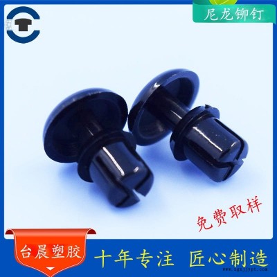 東莞臺(tái)晨  PA66 塑膠鉚釘 尼龍材質(zhì) R型頭部 按壓式鉚釘 SR-35H