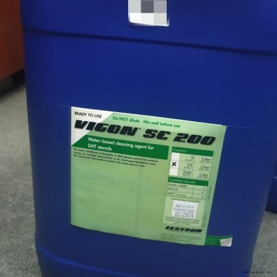 ZESTRON VIGON SC200 德國潔創清洗劑清除焊膏和松香殘留物的水基網板清洗劑