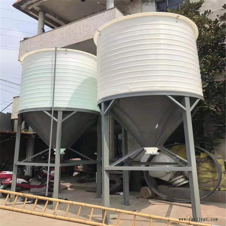 定做30噸反應錐底容器 定制加厚抗老化尖底水塔 批發錐形塑料噸桶
