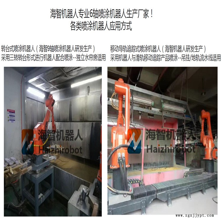 靜電噴粉 噴涂 噴油漆機械手 機器人自動噴漆槍 海智機器人制造商示例圖5